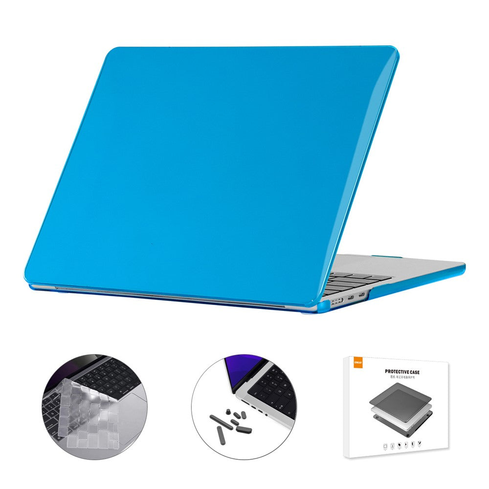 ENKAY HAT PRINCE For Macbook Air 15 inch (2025) / (2023) A2941 / A3114 (EU Version) Hard PC Laptop Case with TPU Film + Plugs