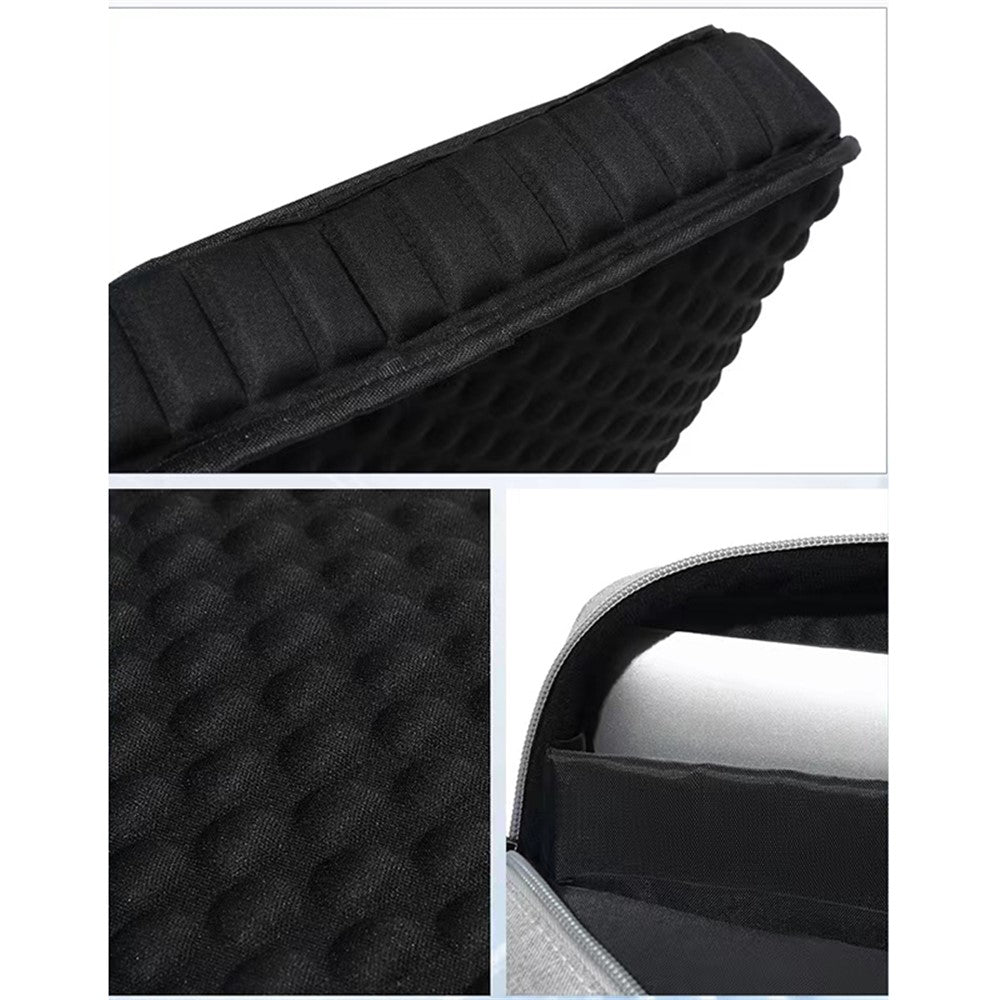 15.4 Inch Laptop Shoulder Bag Handbag Notebook Computer Pouch Oxford Cloth+Polyester Storage Sleeve