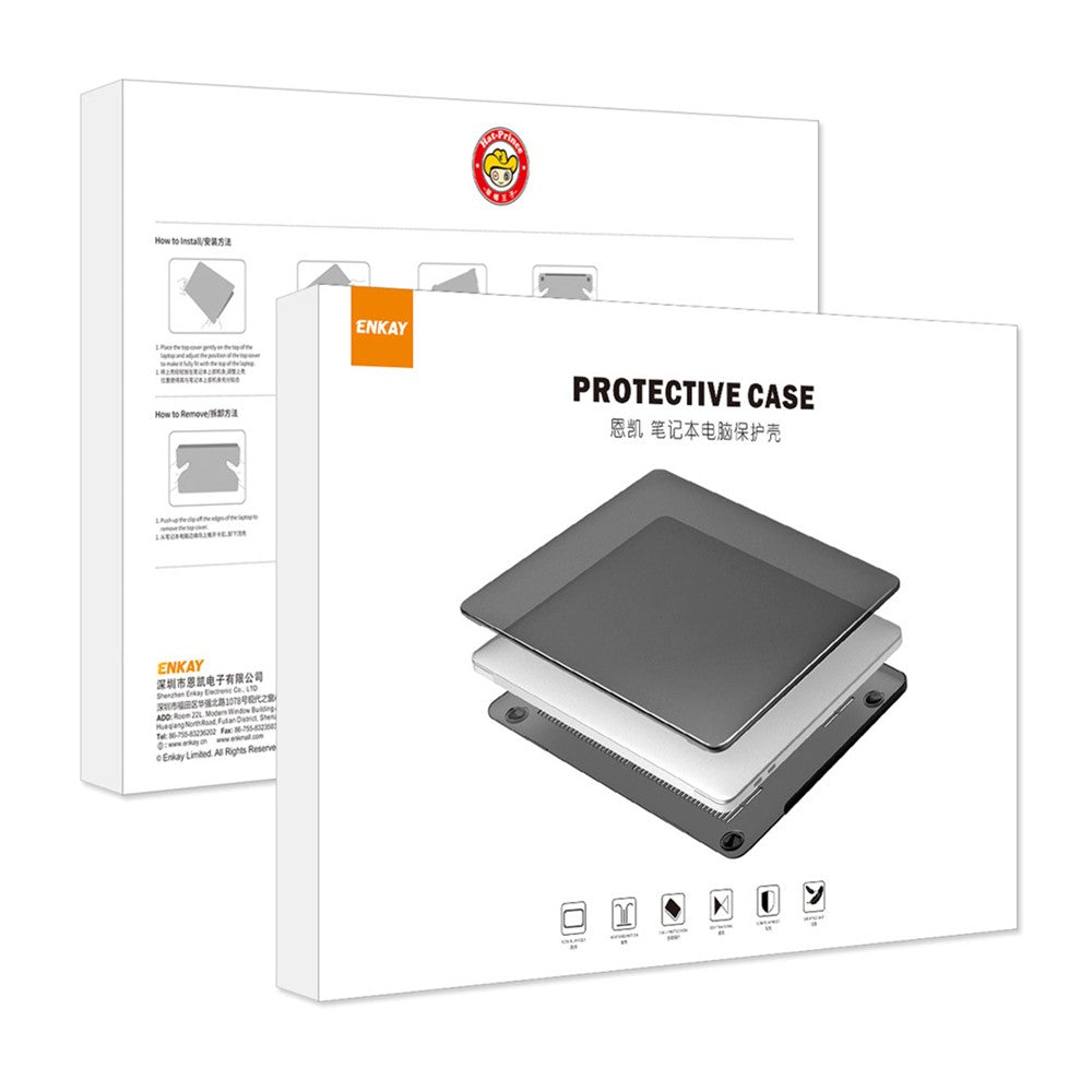 ENKAY HAT PRINCE Hard PC Case for MacBook Pro 14 inch (2026) A3427 A3426 / (2025) A3434 A3112 A3185 A3401 / (2024) A2918 A2992 / (2023) A2779 / (2022) / (2021) A2442 (EU) Laptop Cover with Kickstand
