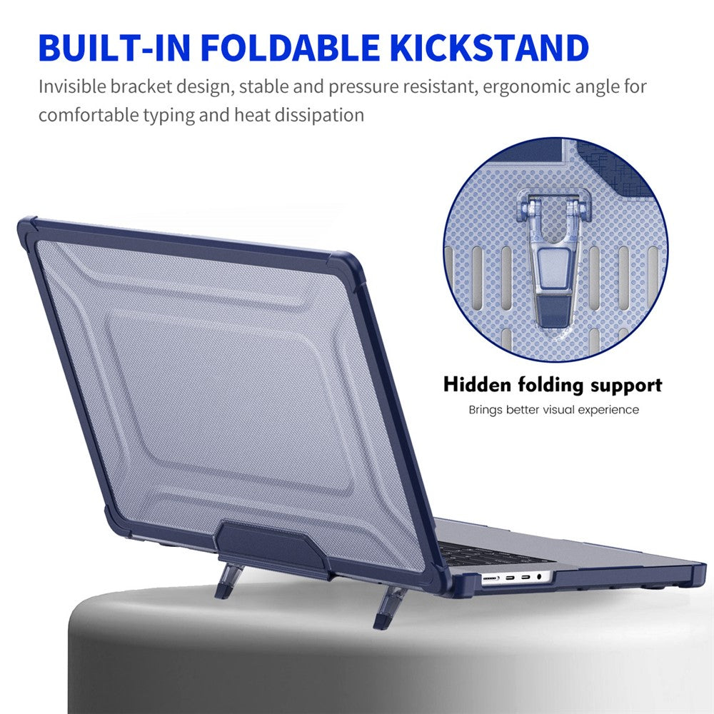 ENKAY HAT PRINCE Hard PC Case for MacBook Pro 14 inch (2026) A3427 A3426 / (2025) A3434 A3112 A3185 A3401 / (2024) A2918 A2992 / (2023) A2779 / (2022) / (2021) A2442 (EU) Laptop Cover with Kickstand