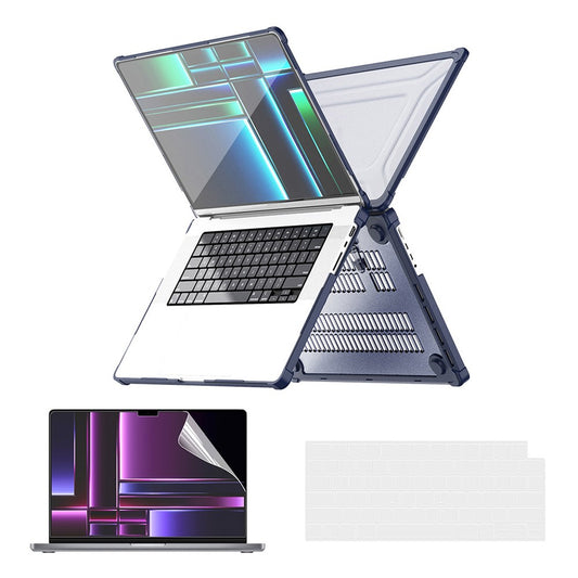 ENKAY HAT PRINCE Shockproof Case for MacBook Pro 14 inch (2026) A3427 A3426 / (2025) A3434 A3112 A3185 A3401 / (2024) A2918 A2992 / (2023) A2779 / (2022) / (2021) A2442 (US) Hard PC Kickstand Laptop Cover
