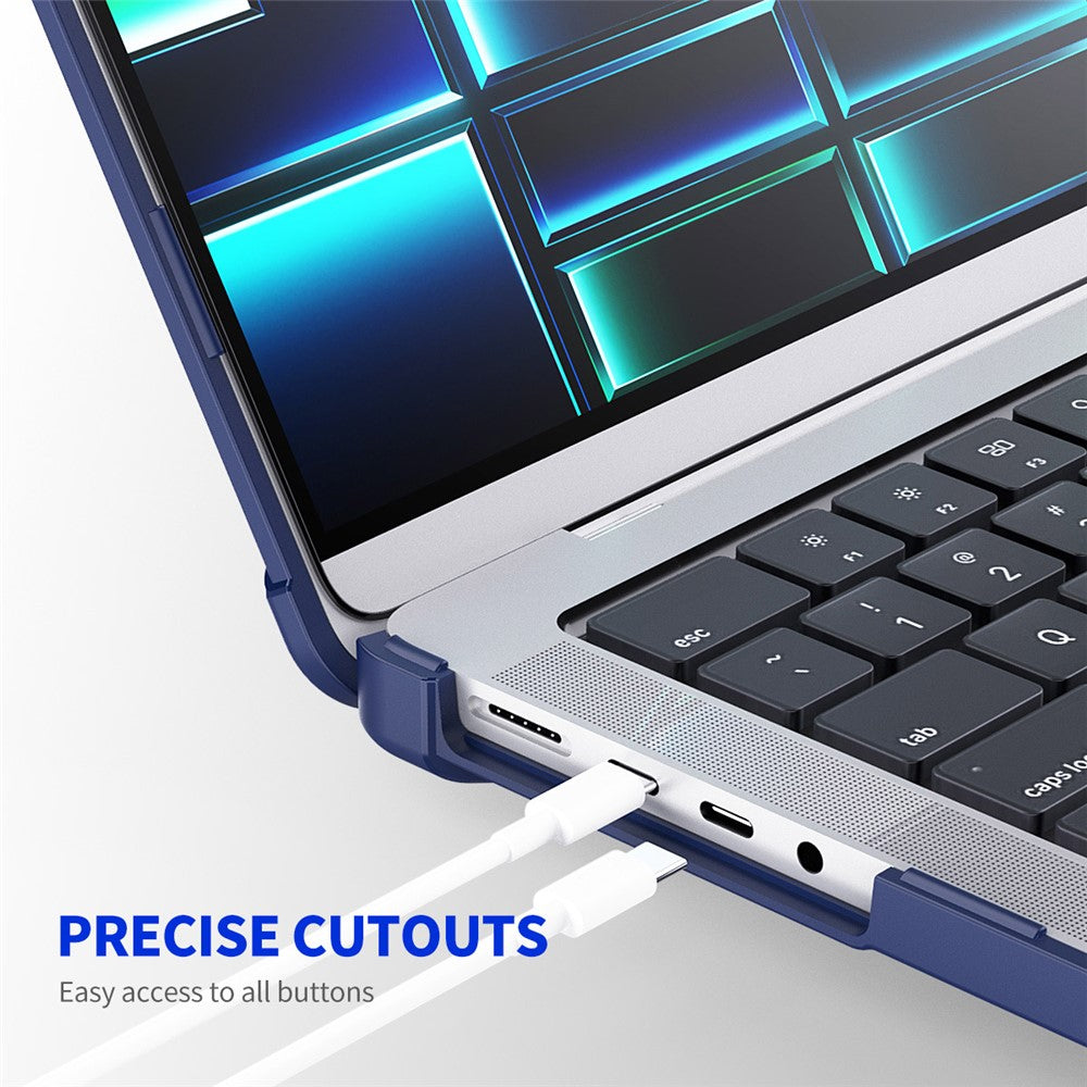 ENKAY HAT PRINCE Shockproof Case for MacBook Pro 14 inch (2026) A3427 A3426 / (2025) A3434 A3112 A3185 A3401 / (2024) A2918 A2992 / (2023) A2779 / (2022) / (2021) A2442 (US) Hard PC Kickstand Laptop Cover