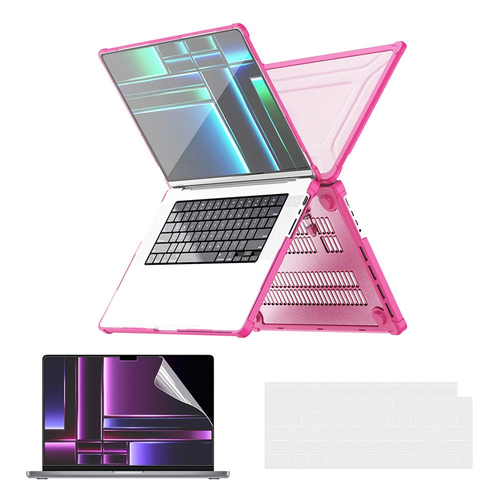 ENKAY HAT PRINCE Shockproof Case for MacBook Pro 14 inch (2026) A3427 A3426 / (2025) A3434 A3112 A3185 A3401 / (2024) A2918 A2992 / (2023) A2779 / (2022) / (2021) A2442 (US) Hard PC Kickstand Laptop Cover