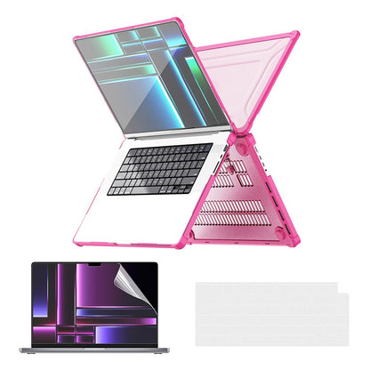 ENKAY HAT PRINCE Shockproof Case for MacBook Pro 14 inch (2026) A3427 A3426 / (2025) A3434 A3112 A3185 A3401 / (2024) A2918 A2992 / (2023) A2779 / (2022) / (2021) A2442 (US) Hard PC Kickstand Laptop Cover