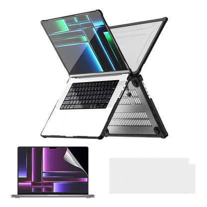 ENKAY HAT PRINCE Shockproof Case for MacBook Pro 14 inch (2026) A3427 A3426 / (2025) A3434 A3112 A3185 A3401 / (2024) A2918 A2992 / (2023) A2779 / (2022) / (2021) A2442 (US) Hard PC Kickstand Laptop Cover