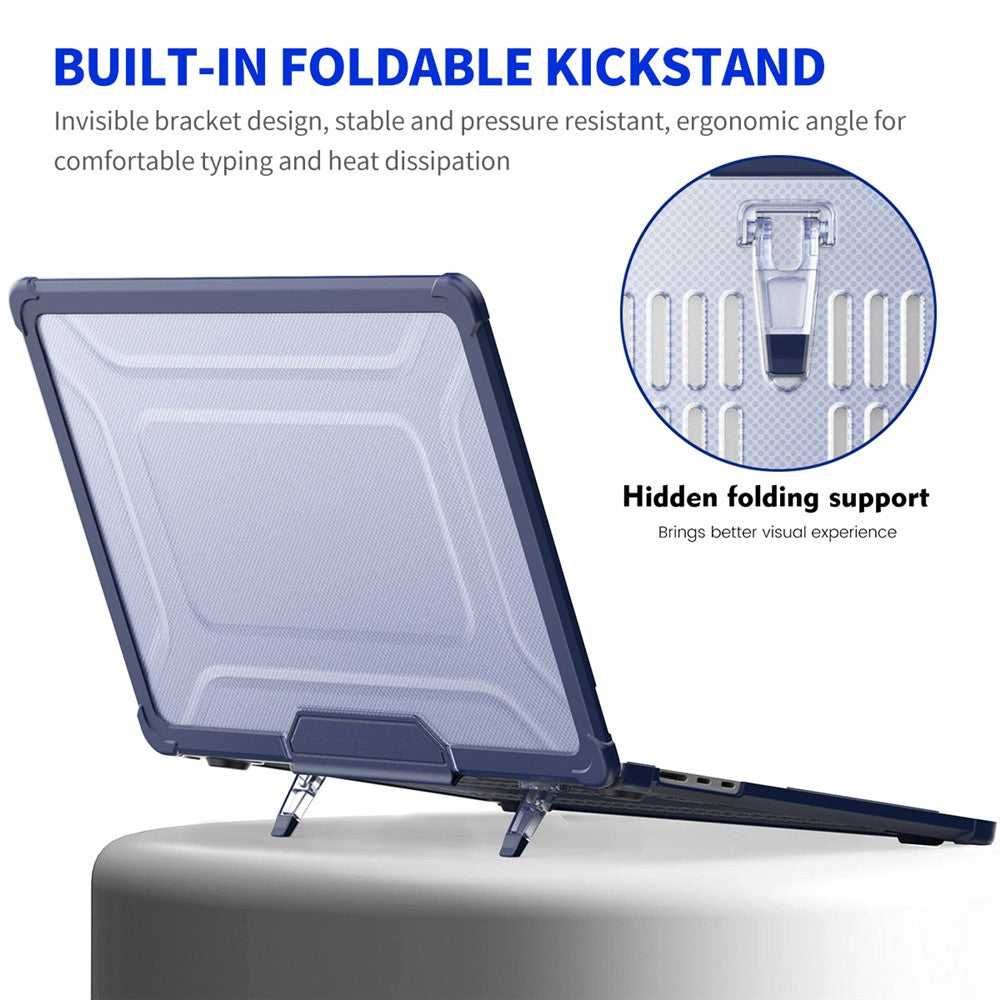 ENKAY HAT PRINCE Protective Hard PC Case for Macbook Air 15 inch (2023) A2941 (US Version) Slim Laptop Kickstand Cover
