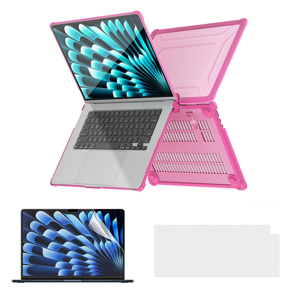 ENKAY HAT PRINCE Protective Hard PC Case for Macbook Air 15 inch (2023) A2941 (US Version) Slim Laptop Kickstand Cover