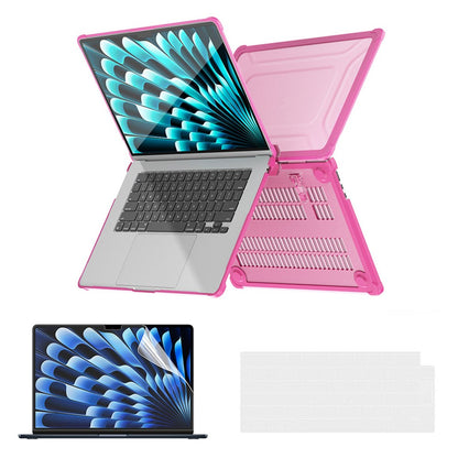 ENKAY HAT PRINCE Slim Hard PC Case for Macbook Air 15 inch (2025) / (2024) / (2023) A2941 (EU Version) Laptop Cover with Kickstand