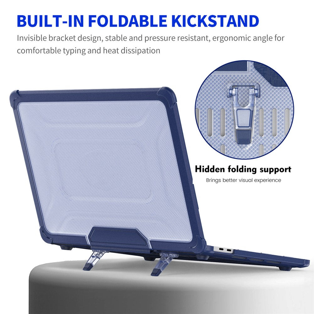 ENKAY HAT PRINCE For MacBook Air 13 inch (2020) A2179 / A2337 (US Version) Kickstand Hard PC Cover Anti-Drop Laptop Slim Case