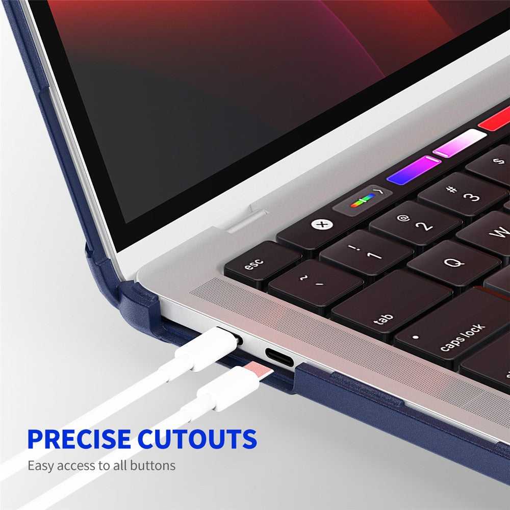 ENKAY HAT PRINCE For MacBook Pro 13 inch (2020) A2251 / A2289 / A2338 (EU Version) Kickstand Slim Case Laptop Shockproof Hard PC Cover