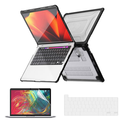 ENKAY HAT PRINCE For MacBook Pro 13 inch (2020) A2251 / A2289 / A2338 (EU Version) Kickstand Slim Case Laptop Shockproof Hard PC Cover