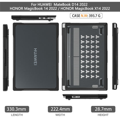 Sailor Series for Huawei MateBook D14 (2023) Laptop Case Dual Layer PC+TPU Protective Cover