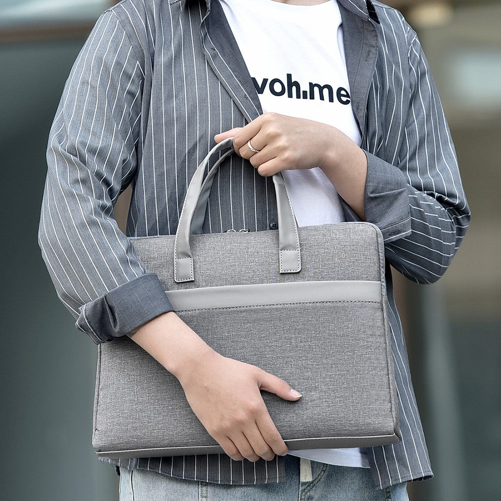 609 14-inch Laptop Handbag Waterproof Oxford Cloth Notebook Storage Bag Carrying Pouch