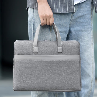 609 14-inch Laptop Handbag Waterproof Oxford Cloth Notebook Storage Bag Carrying Pouch
