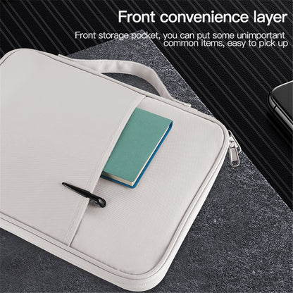 11-inch Laptop Handbag Waterproof Nylon 180 Degree Opening Soft Lining Carrying Pouch