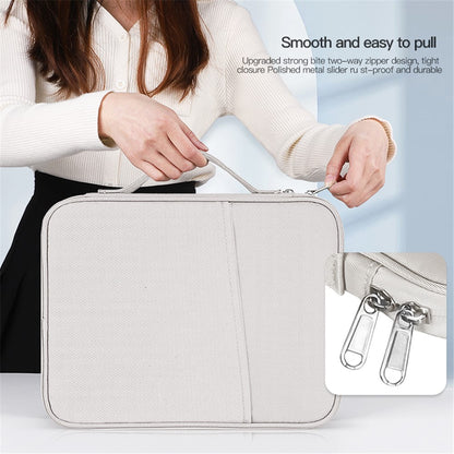 11-inch Laptop Handbag Waterproof Nylon 180 Degree Opening Soft Lining Carrying Pouch