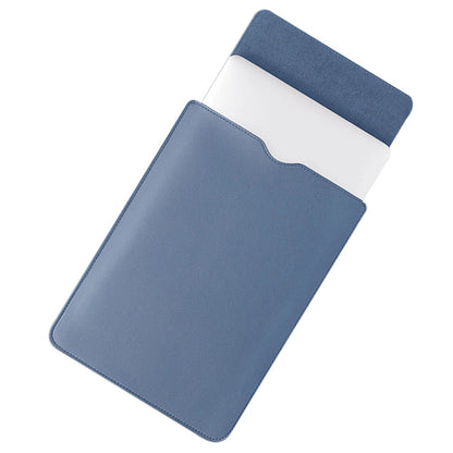 14-inch Waterproof PU Leather Laptop Bag Shockproof Notebook Carrying Pouch