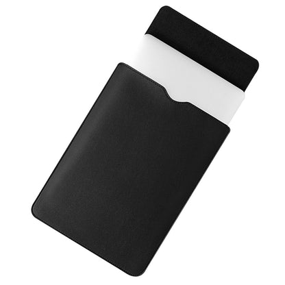 14-inch Waterproof PU Leather Laptop Bag Shockproof Notebook Carrying Pouch