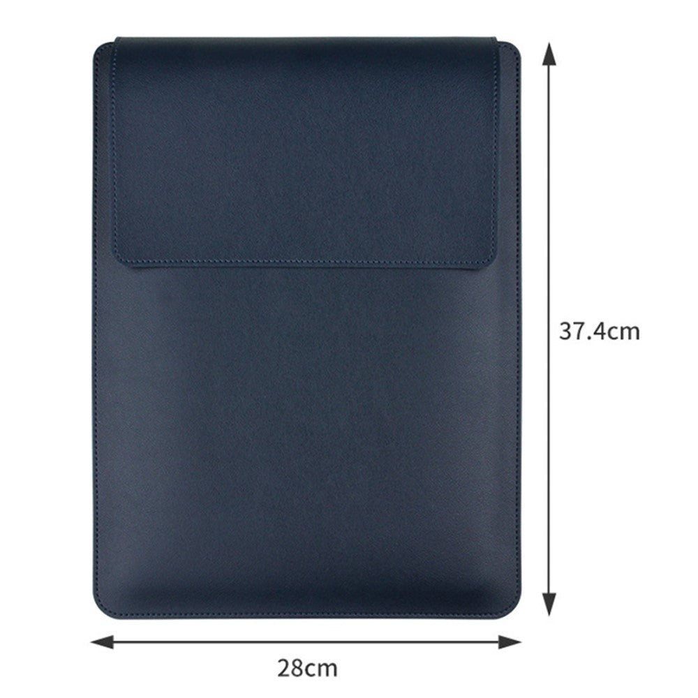 16-inch Waterproof Laptop Bag with Adjustable Stand + PU Leather Small Bag