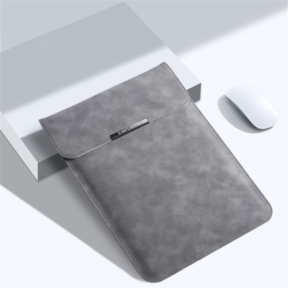 13 / 14 inch Ultra Slim Vertical PU Leather Laptop Bag Shockproof Notebook Sleeve