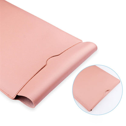 14 inch Laptop Sleeve Ultra-Thin PU Leather Carrying Pouch + Small Bag