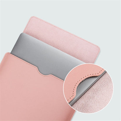 14 inch Laptop Sleeve Ultra-Thin PU Leather Carrying Pouch + Small Bag
