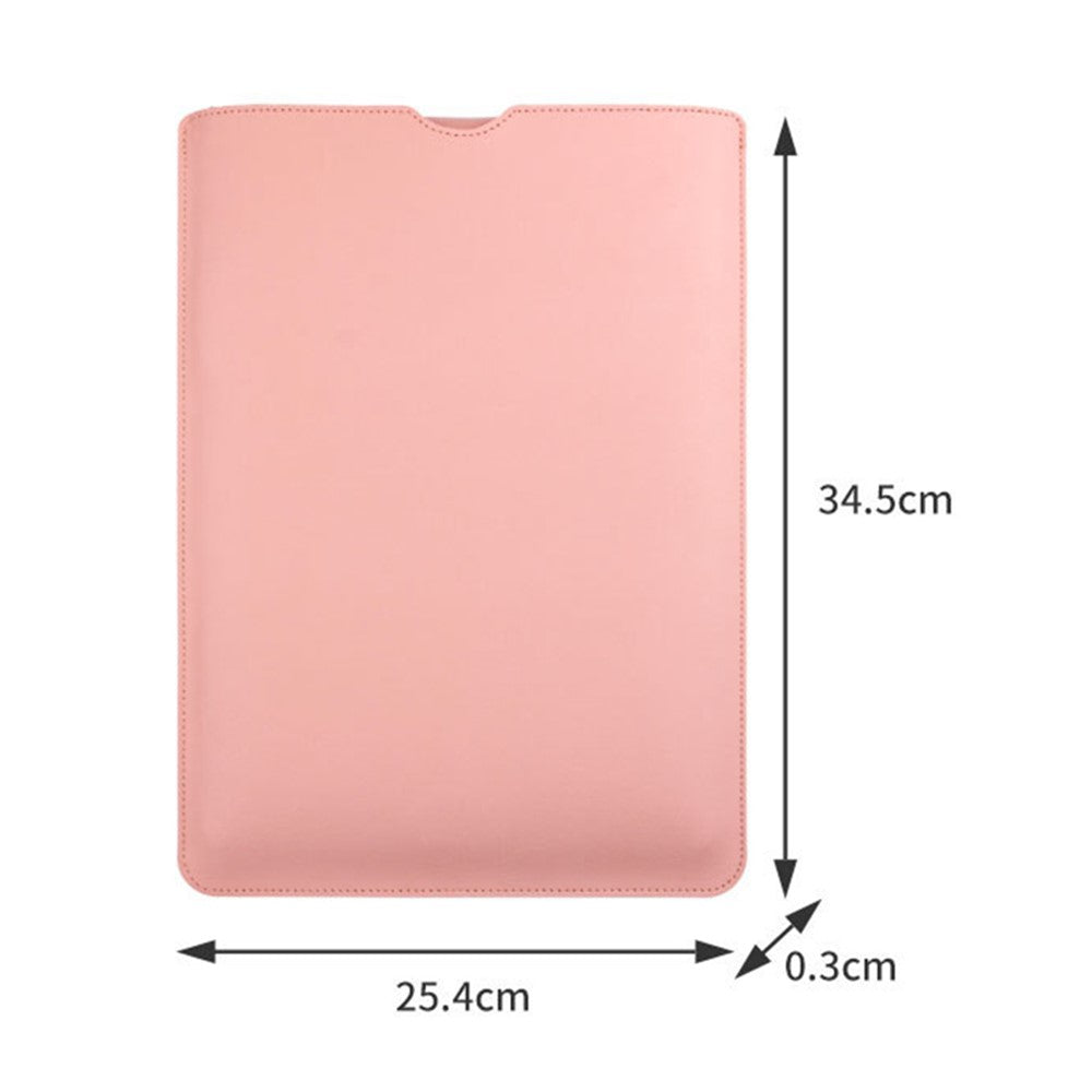 14 inch Laptop Sleeve Ultra-Thin PU Leather Carrying Pouch + Small Bag