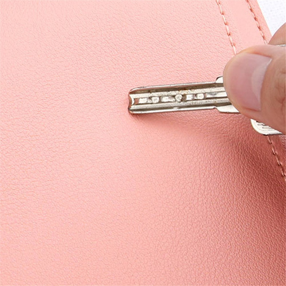 15-16 Inch Laptop Bag Ultra Slim PU Leather Notebook Sleeve + Small Bag