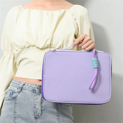 606 For iPad MacBook MateBook 13.3 / 14 Inch Laptop Bag Nylon Handbag with Hanging Ornament
