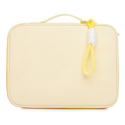 606 For iPad MacBook MateBook 13.3 / 14 Inch Laptop Bag Nylon Handbag with Hanging Ornament