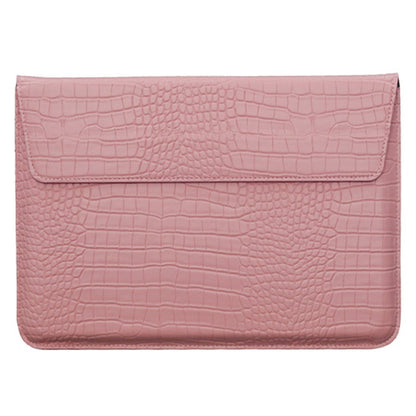 11-12 inch Laptop Sleeve PU Leather Crocodile Texture Stand Laptop Case Bag