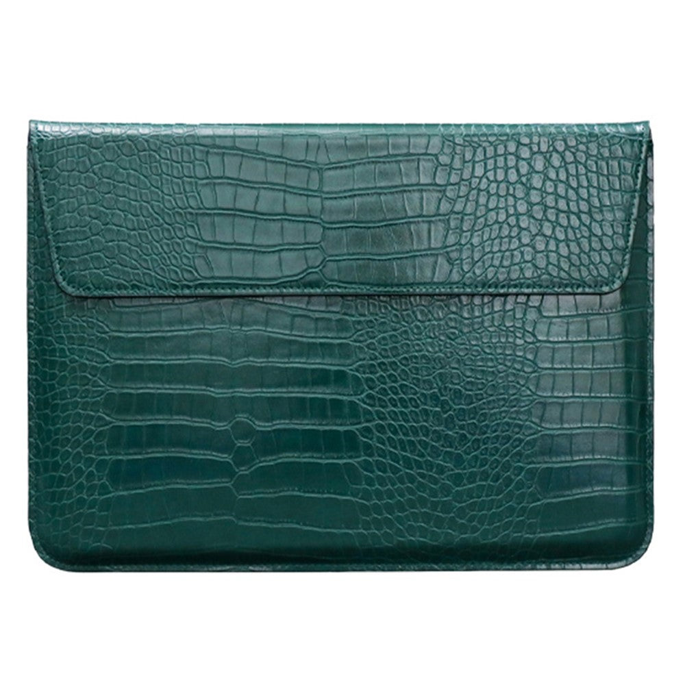 11-12 inch Laptop Sleeve PU Leather Crocodile Texture Stand Laptop Case Bag