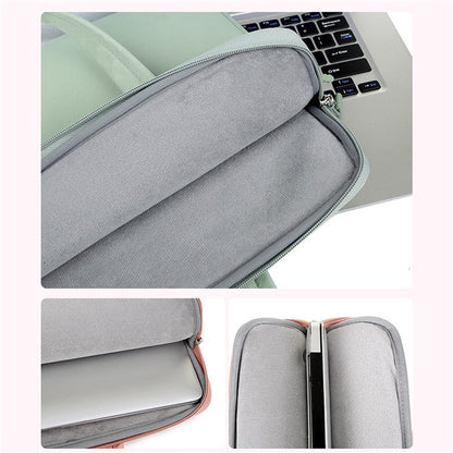 C81-14-14.6 Inch Computer Bag Portable Notebook Bag with Zipper Laptop Accessories Storage Bag