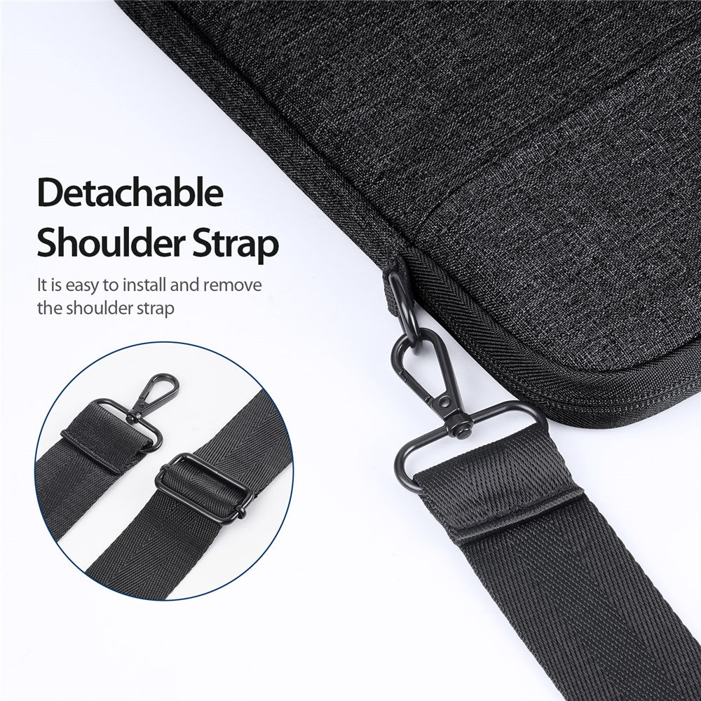 DUX DUCIS LBJB Series 14-15.4 Inch Notebook Pouch Waterproof Laptop Handbag with Shoulder Strap
