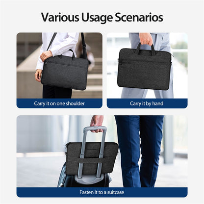 DUX DUCIS LBJB Series 15.5-16 Inch Notebook Carrying Shoulder Bag Anti-scratch Laptop Handbag