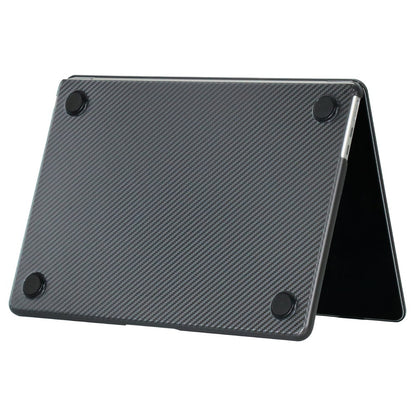 For MacBook Air 13 inch (2026) A3449 / (2025) A3240 / (2024) A3113 / (2022) A2681 Case Carbon Fiber Texture Plastic Laptop Hard Shell