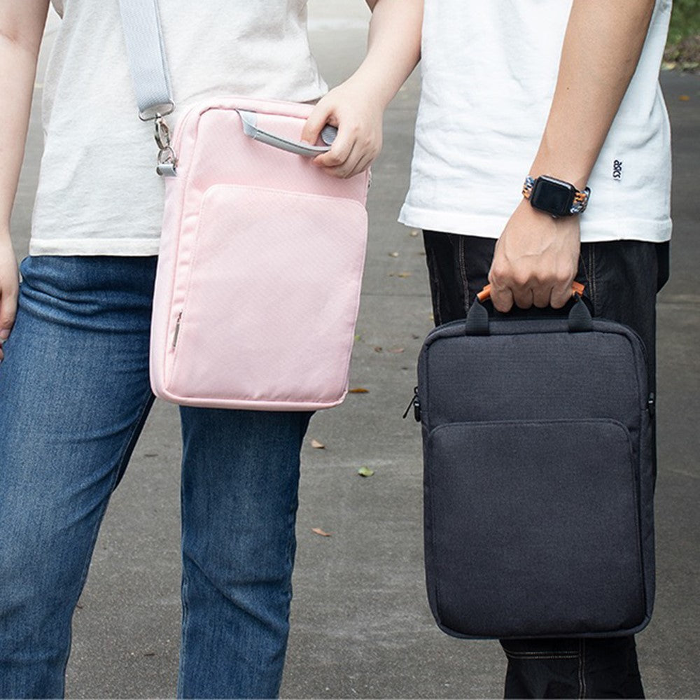 Vertical Carrying Bag for 13.3 Inch Laptop Oxford Cloth Shockproof Handbag Crossbody Bag