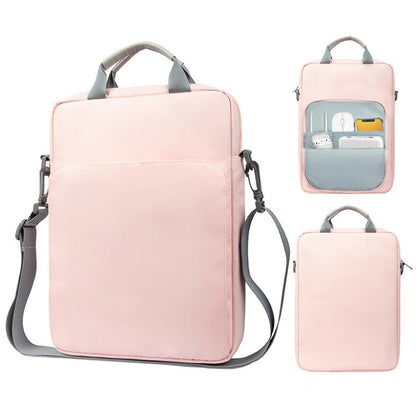 Vertical Carrying Bag for 13.3 Inch Laptop Oxford Cloth Shockproof Handbag Crossbody Bag