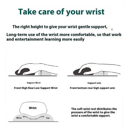 Ergonomic Memory Foam Wrist Support Mouse Pad Non-Slip Wrist Pain Relief Mousepad