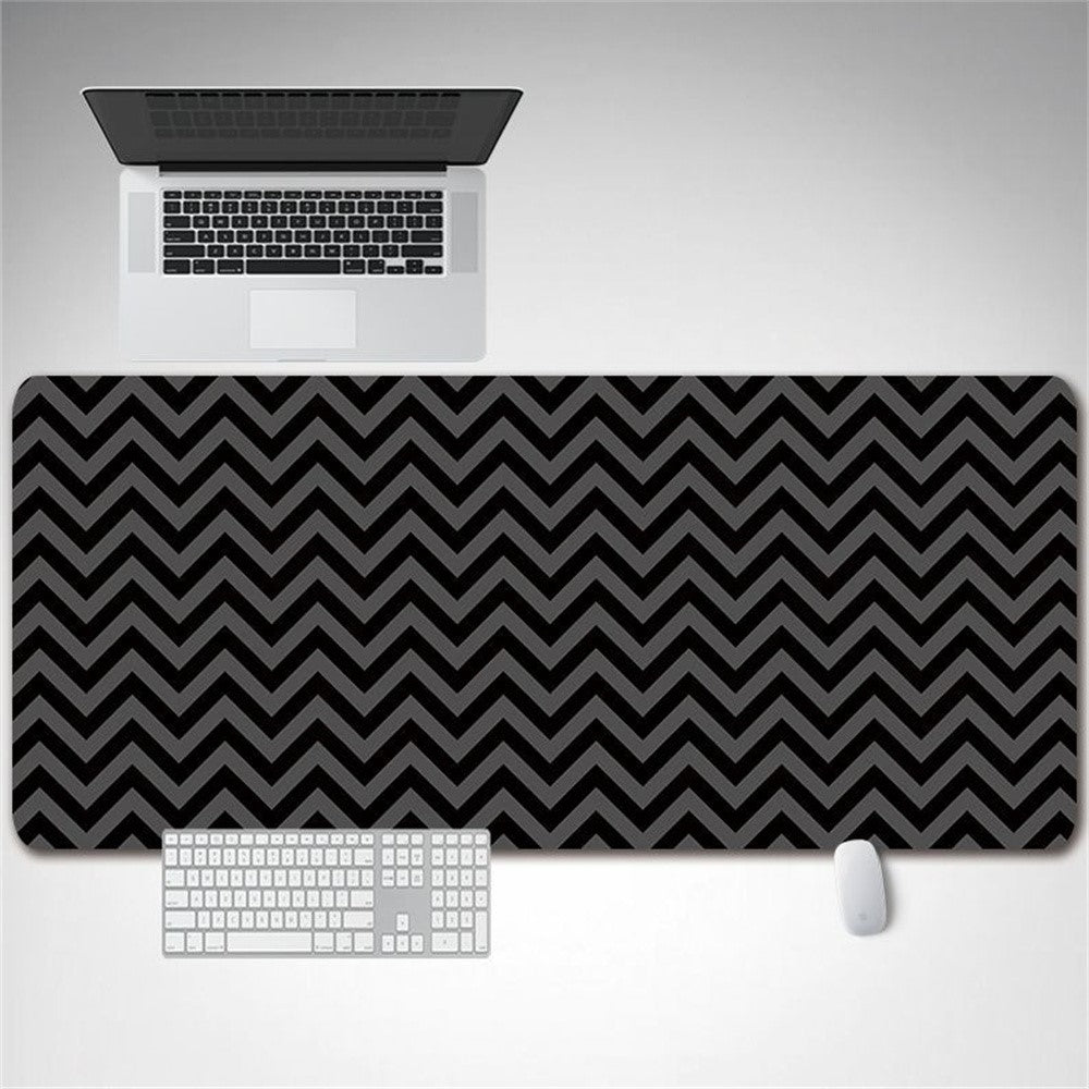 DLS-001 Minimalist Mouse Pad Desk Mat 800 x 300 x 2mm Non-Slip Rubber Gaming Mousepad, Black Edge