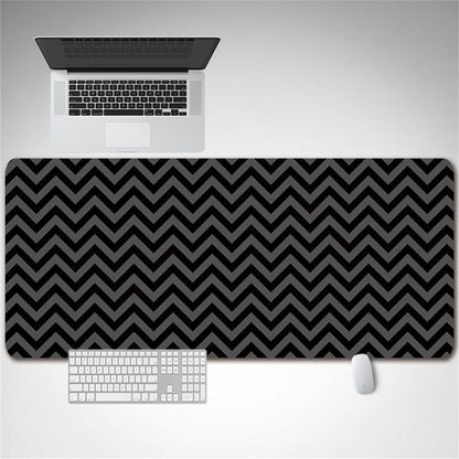 DLS-001 Minimalist Mouse Pad Desk Mat 800 x 300 x 2mm Non-Slip Rubber Gaming Mousepad, Black Edge