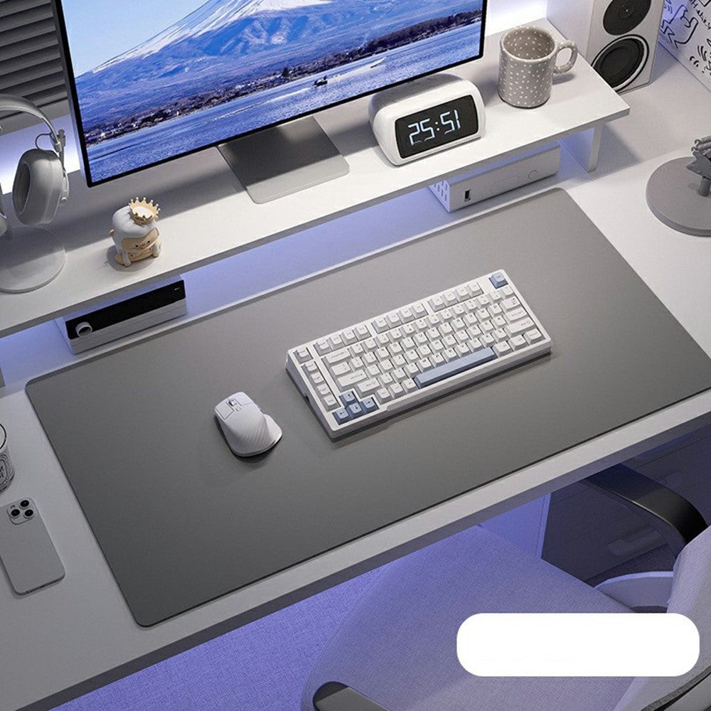 40 x 90cm Waterproof Stain Resistant Mouse Mat 1.7mm PU Leather Gaming Mouse Pad for Home / Office