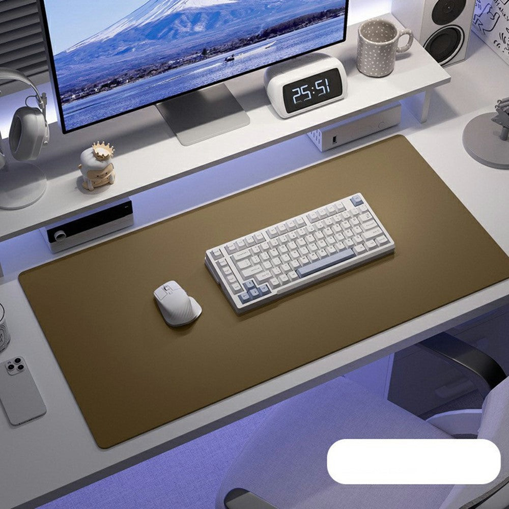 40 x 90cm Waterproof Stain Resistant Mouse Mat 1.7mm PU Leather Gaming Mouse Pad for Home / Office
