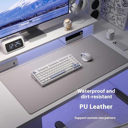 40 x 80cm Waterproof Stain Resistant Mouse Mat 1.7mm PU Leather Gaming Mouse Pad for Home / Office