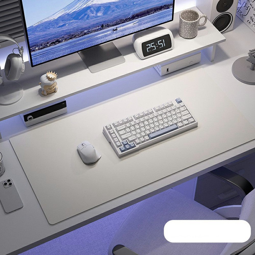 40 x 80cm Waterproof Stain Resistant Mouse Mat 1.7mm PU Leather Gaming Mouse Pad for Home / Office