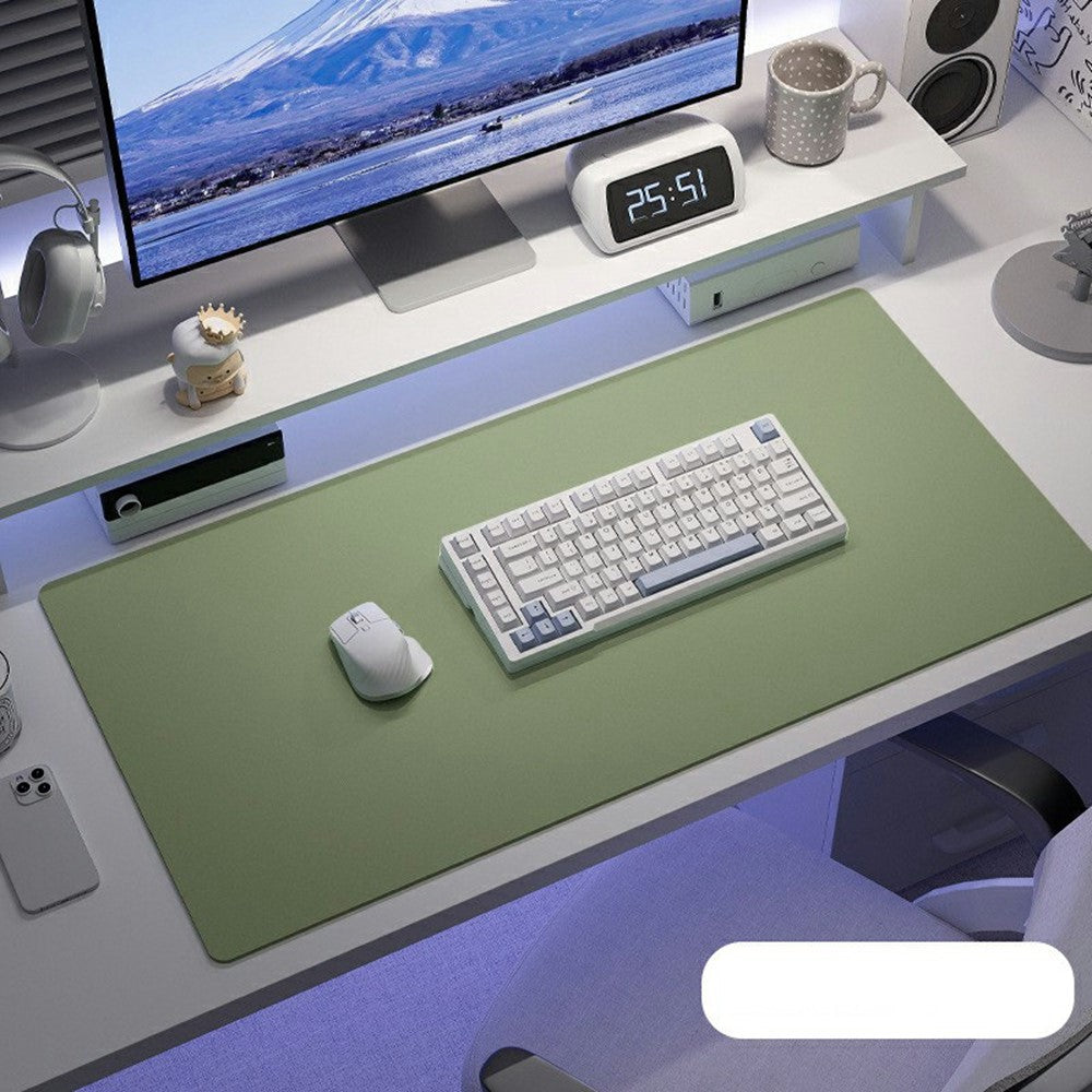 40 x 80cm Waterproof Stain Resistant Mouse Mat 1.7mm PU Leather Gaming Mouse Pad for Home / Office