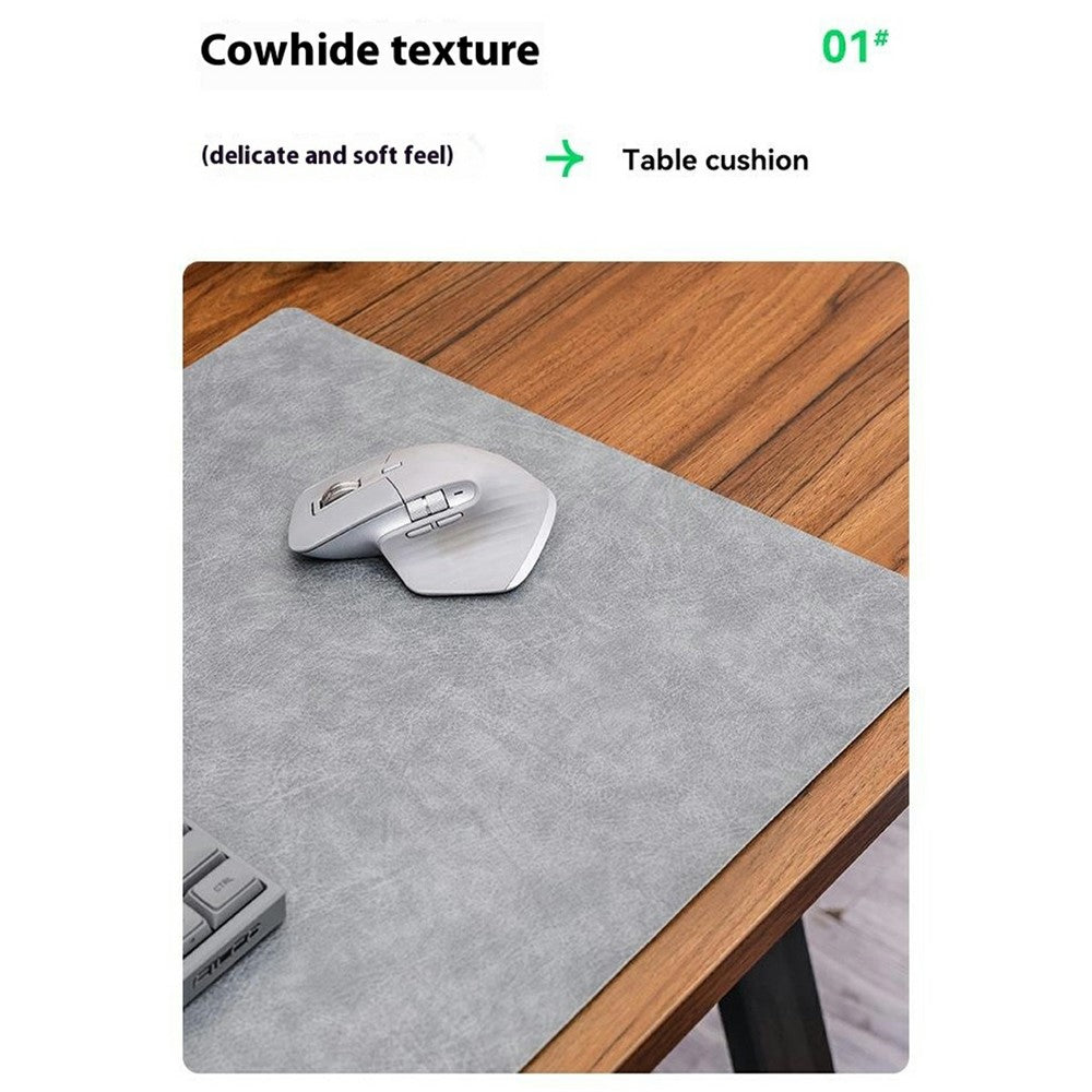 40 x 80cm Waterproof Leather Mouse Pad Double-Sided Desk Mat for Home / Office