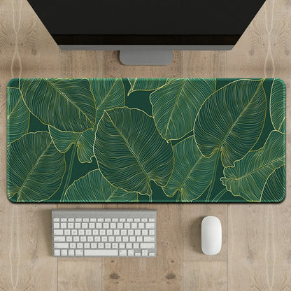 300 x 800 x 2mm Stitched Edge Mouse Pad Computer Desktop Rubber Mouse Mat Creative Pattern for Home / Office