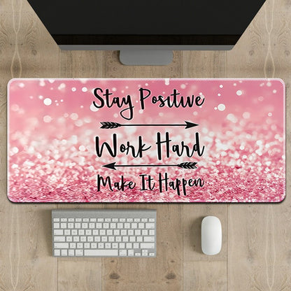 300 x 800 x 2mm Stitched Edge Mouse Pad Computer Desktop Rubber Mouse Mat Creative Pattern for Home / Office