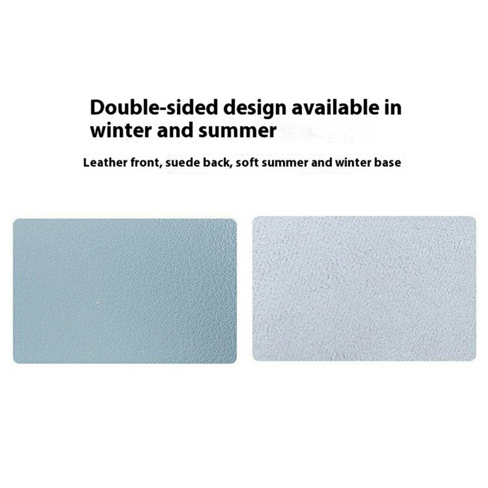 634 Dual-Sided Leather Desk Pad 26 x 21cm Mouse Mat Non-Slip Waterproof for Office / Home
